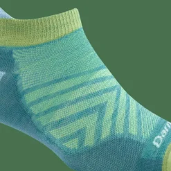 Darn Tough Women's Run No Show Tab Ultra-Lightweight Aqua