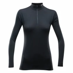 Devold Breeze Woman Half Zip Neck Black
