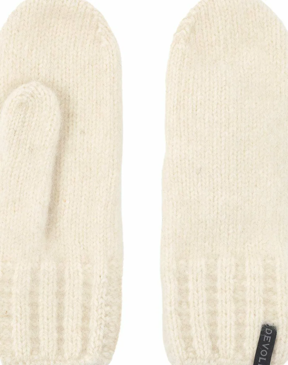 Devold Nansen Wool Mitten Offwhite