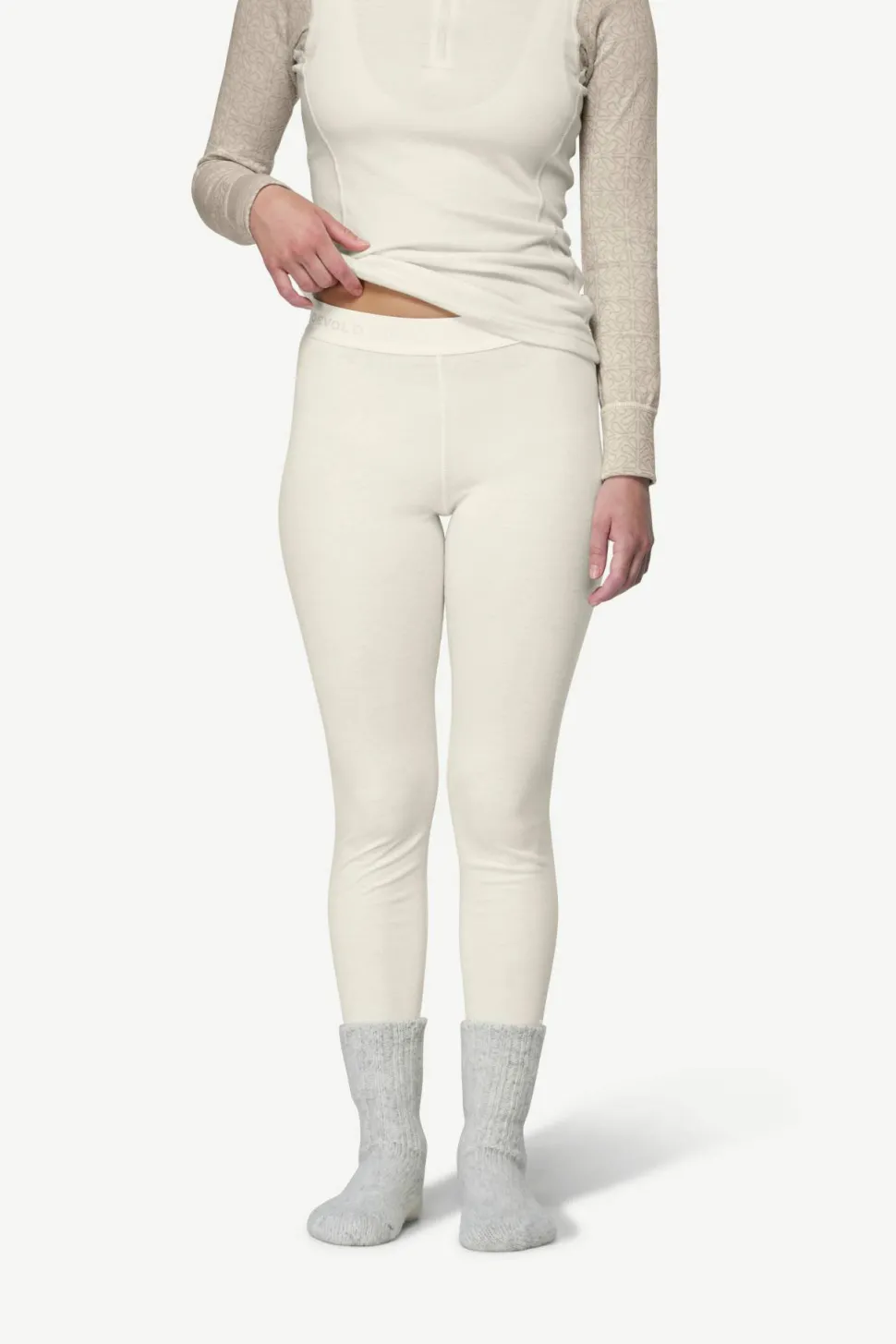 Devold Women's Duo Active Long Johns Raw White