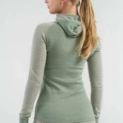 Devold Women's Kvitegga Merino 230 Hoodie Raw White