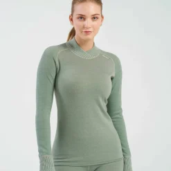 Devold Women's Kvitegga Merino 230 Cross Neck Raw White