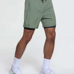 Dæhlie Men's Shorts Run 2-in-1 Dark Forest