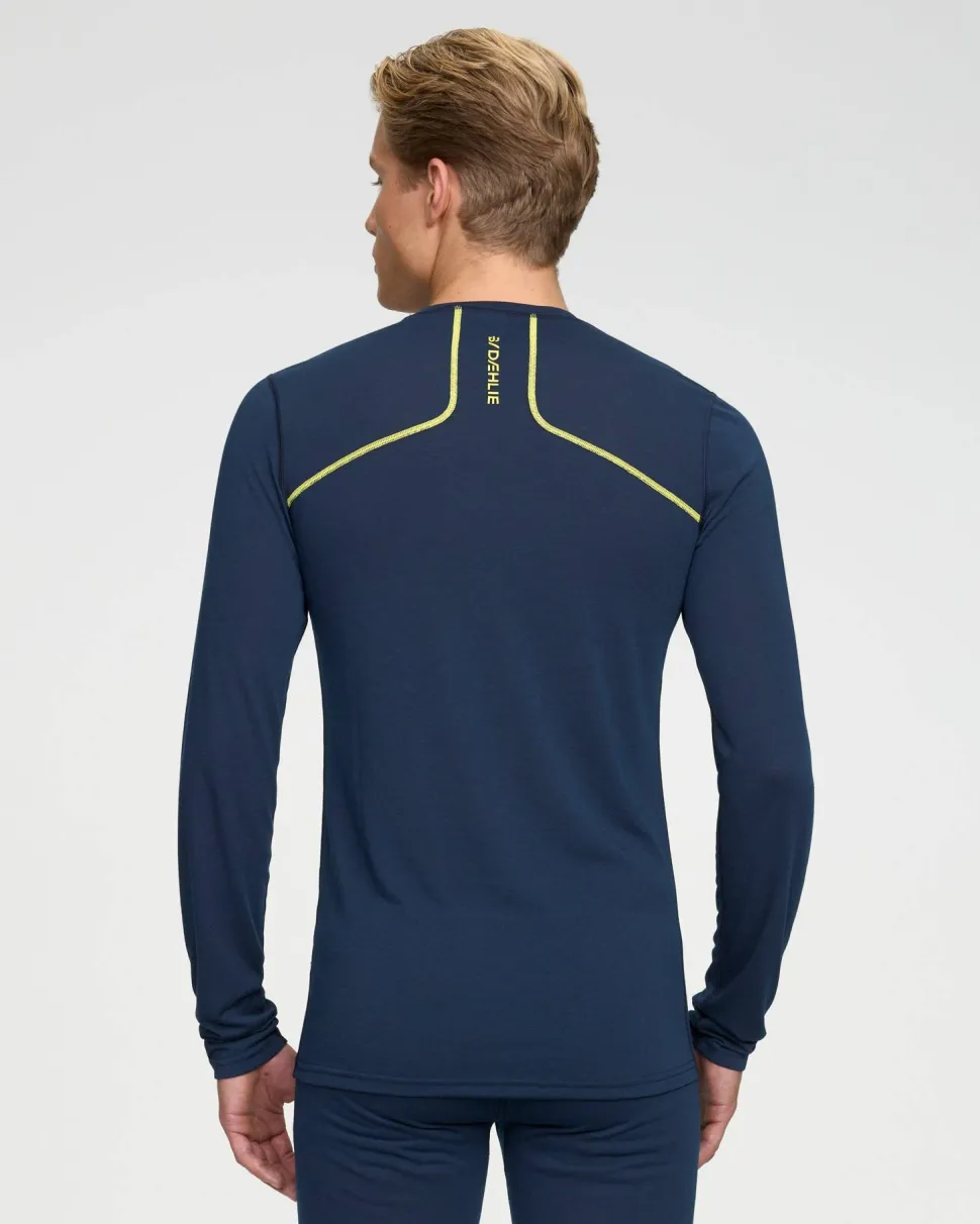 Dæhlie Men's Training Wool Mix Long Sleeve Navy