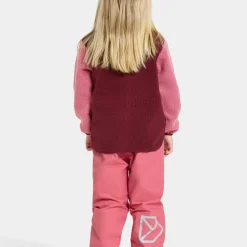Didriksons Kids' Anten Full Zip Anemon Red