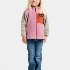 Didriksons Kids' Anten Full Zip Light Heather Pink