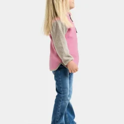 Didriksons Kids' Anten Full Zip Light Heather Pink