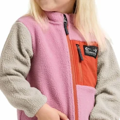 Didriksons Kids' Anten Full Zip Light Heather Pink