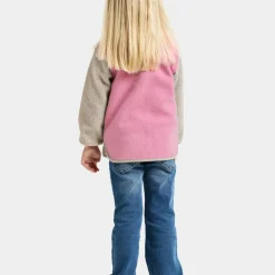 Didriksons Kids' Anten Full Zip Light Heather Pink