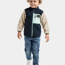 Didriksons Kids' Anten Full Zip Ocean Mint