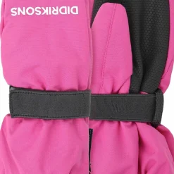 Didriksons Kids' Biggles Zip Mitten 8 Sweet Pink