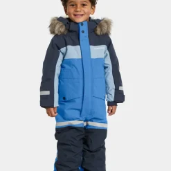 Didriksons Kids' Bjärven Coverall 4 Sapphire Blue