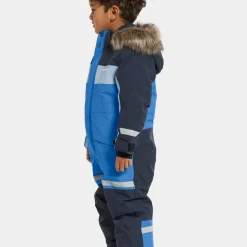 Didriksons Kids' Bjärven Coverall 4 Sapphire Blue
