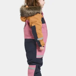 Didriksons Kids' Bjärven Coverall 4 Heather Pink