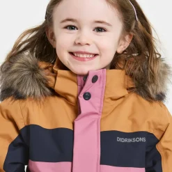Didriksons Kids' Bjärven Coverall 4 Heather Pink