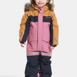 Didriksons Kids' Bjärven Coverall 4 Heather Pink