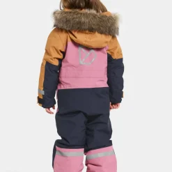 Didriksons Kids' Bjärven Coverall 4 Heather Pink