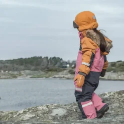 Didriksons Kids' Bjärven Coverall 4 Heather Pink