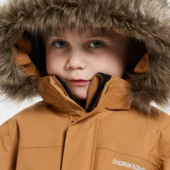 Didriksons Kids' Bjärven Parka 4 Almond Tree
