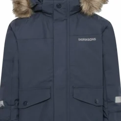 Didriksons Kids' Bjärven Parka 4 Navy