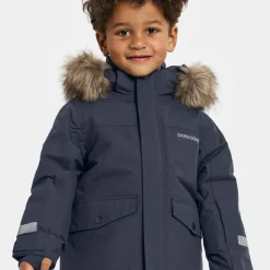 Didriksons Kids' Bjärven Parka 4 Navy