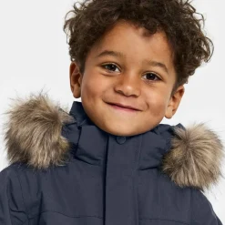 Didriksons Kids' Bjärven Parka 4 Navy