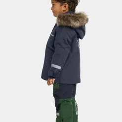 Didriksons Kids' Bjärven Parka 4 Navy