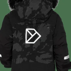 Didriksons Kids' Bjärven Special Edition Parka Island Print Reflex