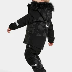 Didriksons Kids' Bjärven Special Edition Parka Island Print Reflex