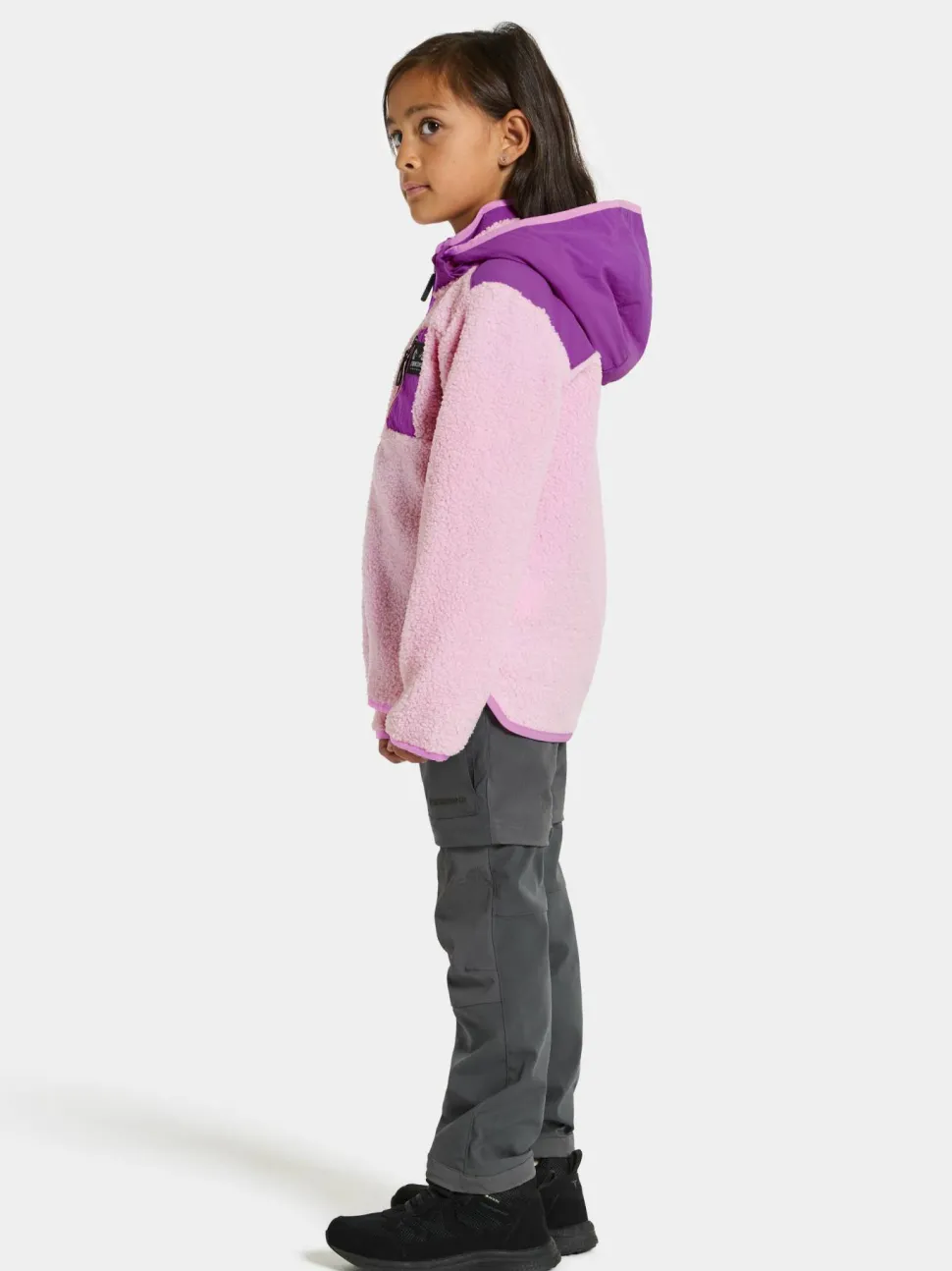 Didriksons Kids' Exa Full Zip Orchid Pink
