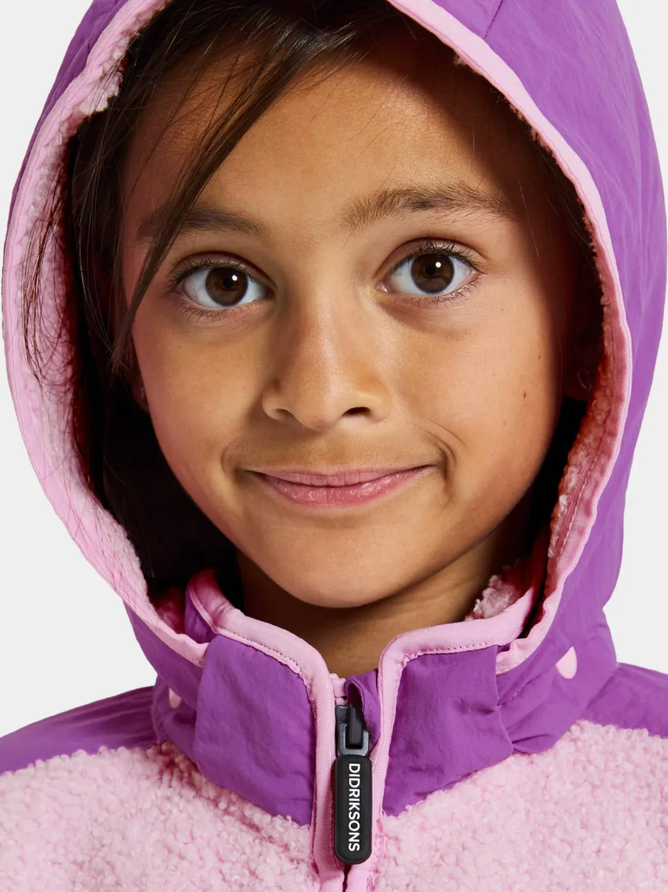Didriksons Kids' Exa Full Zip Orchid Pink