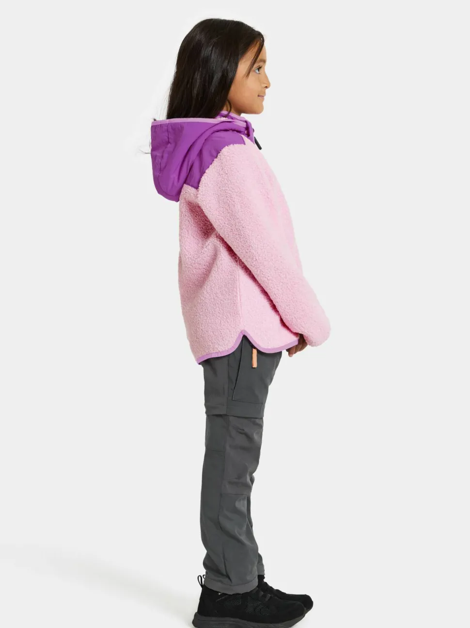 Didriksons Kids' Exa Full Zip Orchid Pink