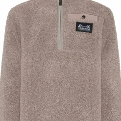 Didriksons Kids' Exa Half Zip Ash Brown