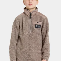 Didriksons Kids' Exa Half Zip Ash Brown