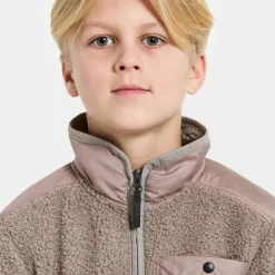 Didriksons Kids' Exa Half Zip Ash Brown