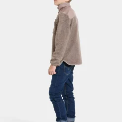 Didriksons Kids' Exa Half Zip Ash Brown