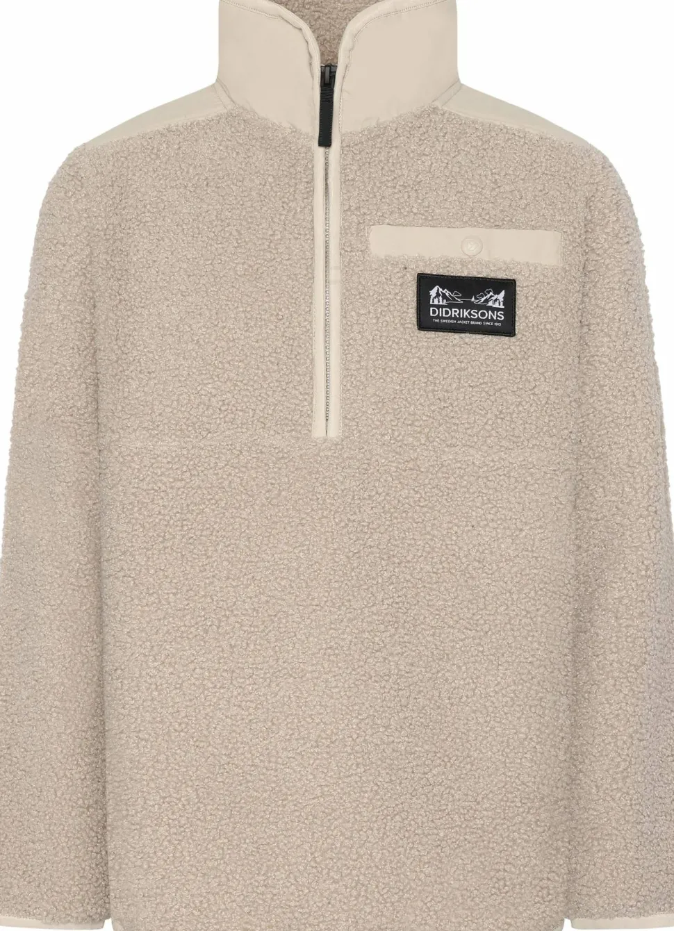 Didriksons Kids' Exa Half Zip Beach Beige