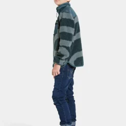 Didriksons Kids' Exa Printed Full Zip 2 Path L Blue