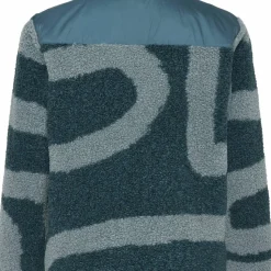 Didriksons Kids' Exa Printed Full Zip 2 Path L Blue