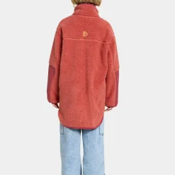 Didriksons Kids' Marmor Full Zip Long Mineral Red