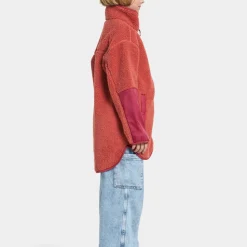 Didriksons Kids' Marmor Full Zip Long Mineral Red