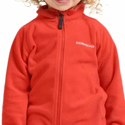 Didriksons Kids' Monte Full Zip 10 Paprika