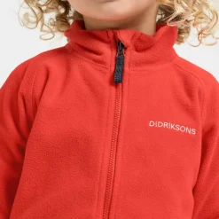 Didriksons Kids' Monte Full Zip 10 Paprika