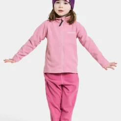 Didriksons Kids' Monte Full Zip 10 Light Heather Pink