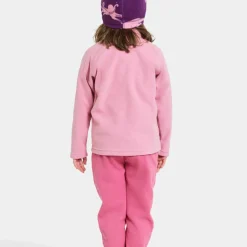 Didriksons Kids' Monte Full Zip 10 Light Heather Pink