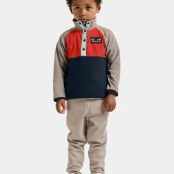 Didriksons Kids' Monte Half Button 5 Paprika