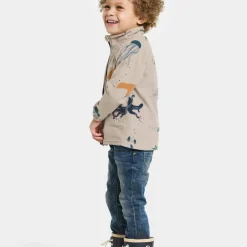 Didriksons Kids' Monte Printed Full Zip 10 Winter Ocean Multi
