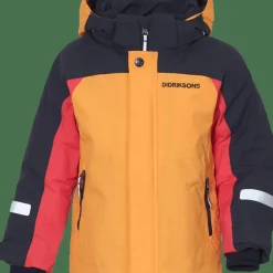 Didriksons Kids' Neptun Jacket Fire Yellow