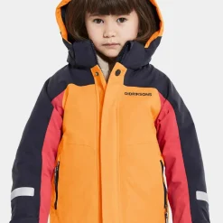 Didriksons Kids' Neptun Jacket Fire Yellow