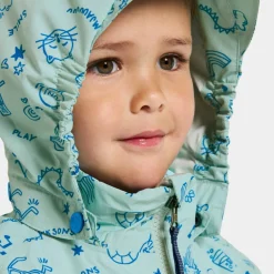 Didriksons Kids' Norma Printed Jacket 3 Doodle Pale Mint